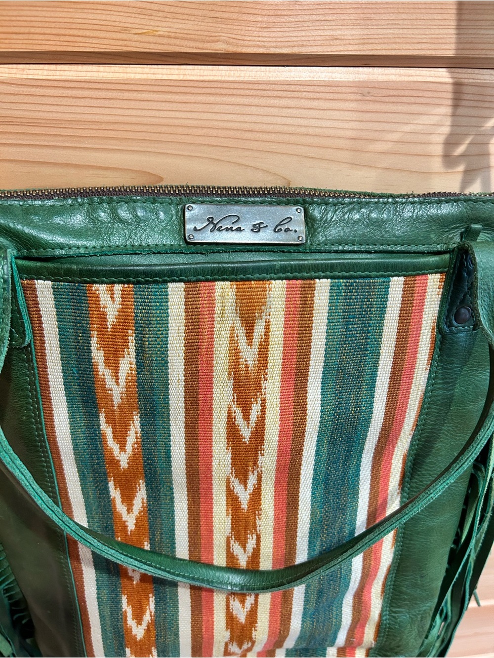 Nena & Co fringe leather tote - Picture 2 of 5